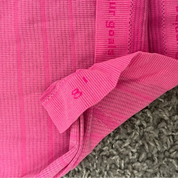 Lululemon Run: Swiftly Tech Racerback Size 8 Heathered Raspberry Glo Light - Picture 5 of 5